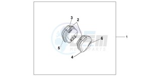 XL1000VA9 UK - (E / ABS MKH) drawing 35L PANNIER SET CHEVALIER SILVER METALLIC