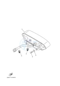 YFM700FWAD YFM70GPHJ GRIZZLY 700 EPS (B1AG) drawing TAILLIGHT