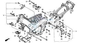 NSR125R drawing FRAME BODY