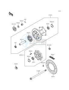 KL 650 B [TENGAI] (B2-B3) [TENGAI] drawing REAR HUB