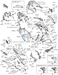 NINJA 650 EX650KHF XX (EU ME A(FRICA) drawing Cowling Lowers