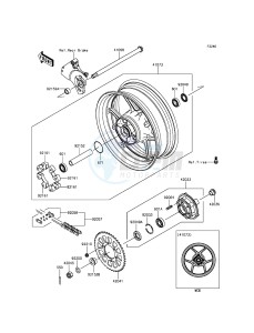 Z800 ZR800AFF FR GB XX (EU ME A(FRICA) drawing Rear Hub