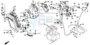 VT1100C SHADOW drawing RADIATOR