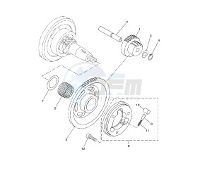 WR X 125 drawing STARTER CLUTCH