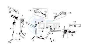 MAXSYM 600I ABS drawing HANDLEBAR