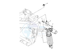 TDM ABS 900 drawing REAR SHOCK ABSORBER