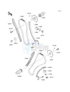 VN 900 C [VULCAN 900 CUSTOM] (7F-9FA) C9FA drawing CAMSHAFT-- S- -_TENSIONER