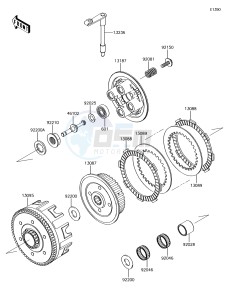 KX85-II KX85DJF EU drawing Clutch