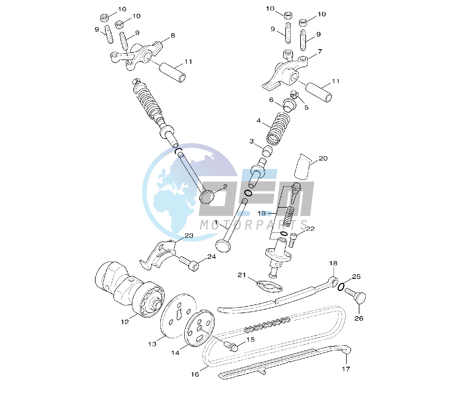 CAMSHAFT AND VALVE