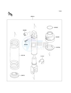 KL 650 A [KLR 650] (A6F-A7F) A6F drawing SHOCK ABSORBER-- S- -