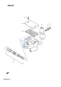 VS750GL (E1) INTRUDER drawing FRONT MASTER CYLINDER (VS750GLFG GLFH GLEFH)