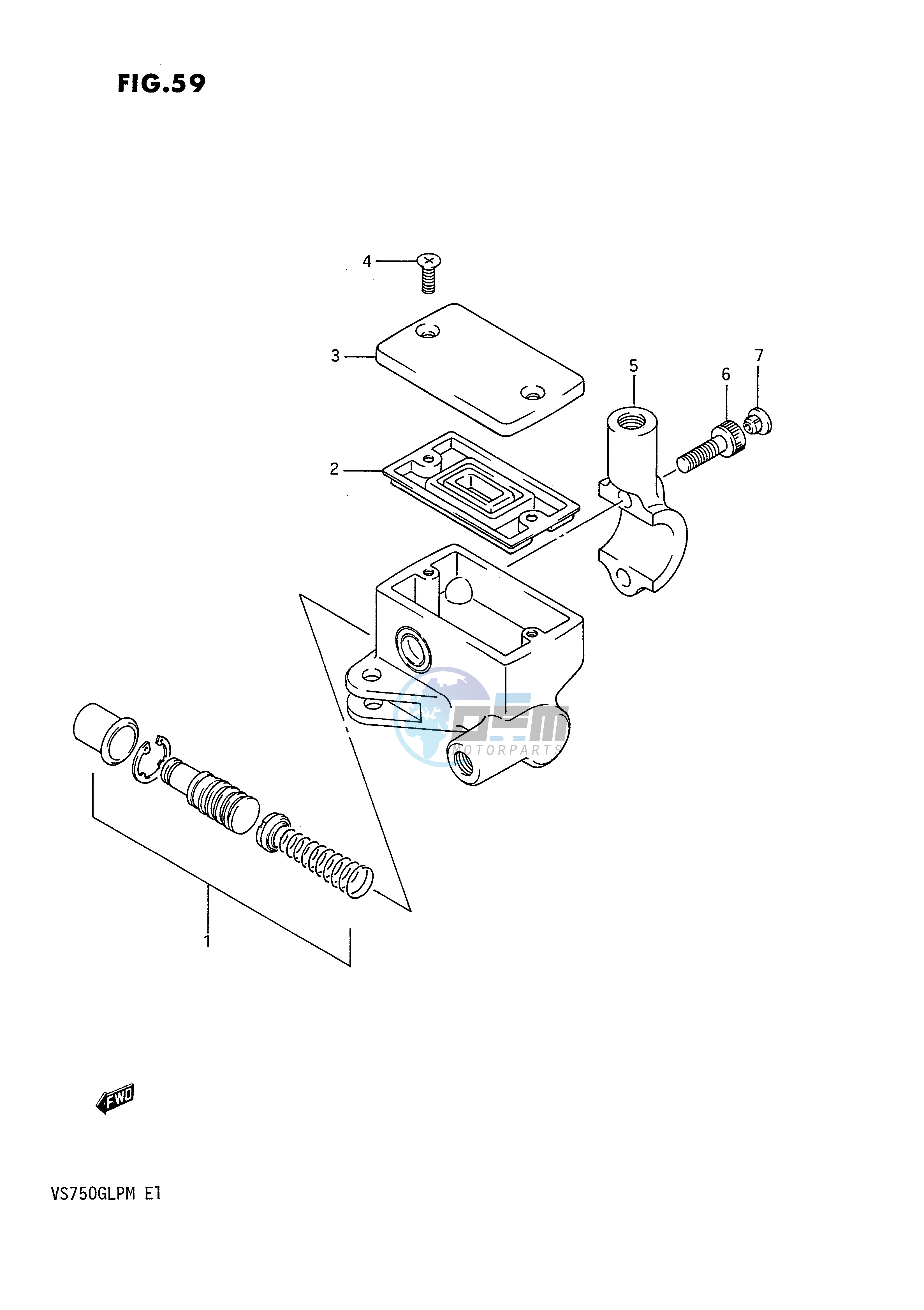 FRONT MASTER CYLINDER (VS750GLFG GLFH GLEFH)