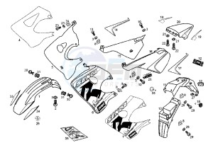 SENDA R X-TREM - 50 cc drawing BODY