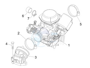 Runner 200 VXR 4t Race e3 drawing Carburettor assembly - Union pipe