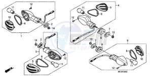 CBR600RRA Korea - (KO / ABS) drawing WINKER (3)