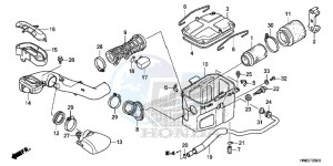 TRX680FAG Wave 110 - AFS110 UK - (E) drawing AIR CLEANER