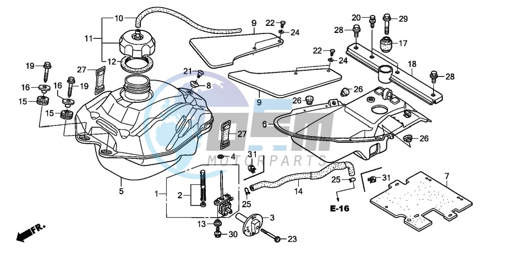 FUEL TANK (TRX250EX6/7/8)