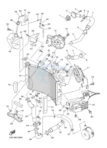 YZF-R6 600 R6 (2CXR) drawing RADIATOR & HOSE