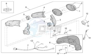 Scarabeo 50 4T E2 drawing Rear lights