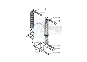 X8 125 drawing Rear Damper