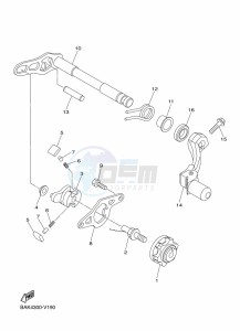 WR250F (BAK9) drawing SHIFT SHAFT