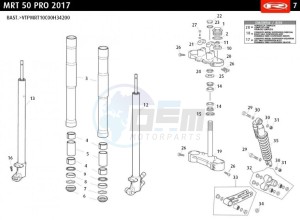 MRT-50-PRO-PRO-GREEN drawing FRONT FORK MRT PRO 2017 Q40