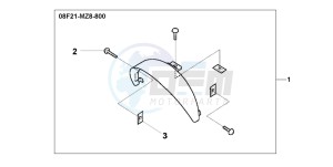 VT600C drawing HEAD LIGHT VISOR