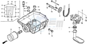 XL1000V VARADERO drawing OIL PUMP