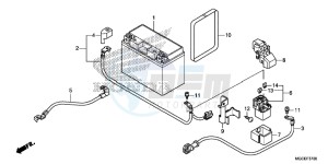 CB1100SAE CB1100 UK - (E) drawing BATTERY