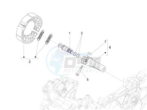 FLY 150 (NAFTA) drawing Rear brake - Brake jaw