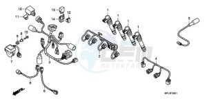 CBR1000RR9 France - (F / CMF REP) drawing SUB HARNESS (CBR1000RR)