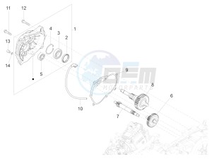 GTS 300 SUPER HPE 4T 4V IE ABS E4 (NAFTA) drawing Reduction unit