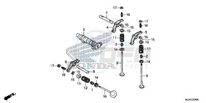 VT750C2BE Shadow - VT750C2B-E UK - (E) drawing CAMSHAFT/ VALVE (FRONT)