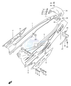 GSX750F (E4) drawing FRAME COVER