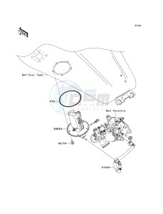 VN 1600 G [VULCAN 1600 NOMAD] (6F) G6F drawing FUEL PUMP