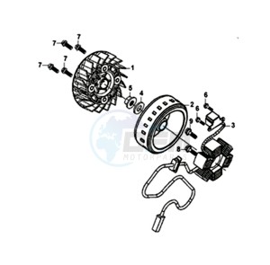 SYMPHONY ST 125 (L8) EU drawing MAGNETO / FLYWHEEL