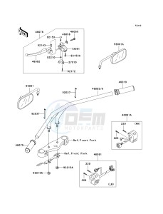 VN 900 C [VULCAN 900 CUSTOM] (7F-9FA) C9FA drawing HANDLEBAR