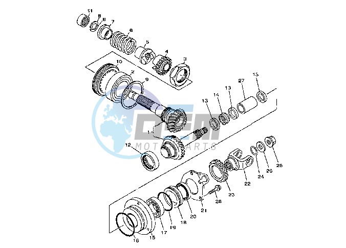 MIDDLE DRIVE GEAR