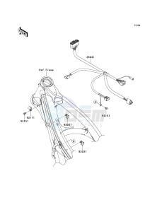 KX 250 T [KX250F] (T8F) T8F drawing CHASSIS ELECTRICAL EQUIPMENT