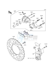 NINJA 300 EX300AEFA XX (EU ME A(FRICA) drawing Front Brake