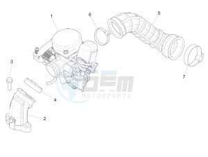 fly 50 4t 2v drawing Carburettor, assembly - Union pipe