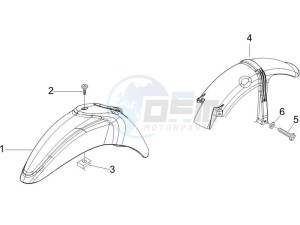 Liberty 125 4t e3 drawing Wheel housing - Mudguard