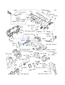 ZX 600 N [ZX-6RR] (N1) N1 drawing CHASSIS ELECTRICAL EQUIPMENT