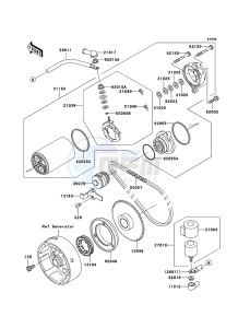 KLF300 KLF300B6F EU GB drawing Starter Motor