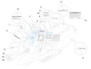 Sprint 50 4T 4V (NAFTA) drawing Plates - Emblems