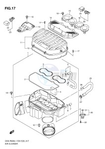 GSX-R600 (E3) drawing AIR CLEANER