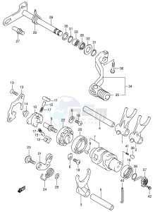 DR-Z400 (E1) drawing GEAR SHIFTING (DR-Z400EY EK1 EK2 EK3 EK4 E24)