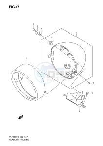 VLR1800 (E2) drawing HEADLAMP HOUSING