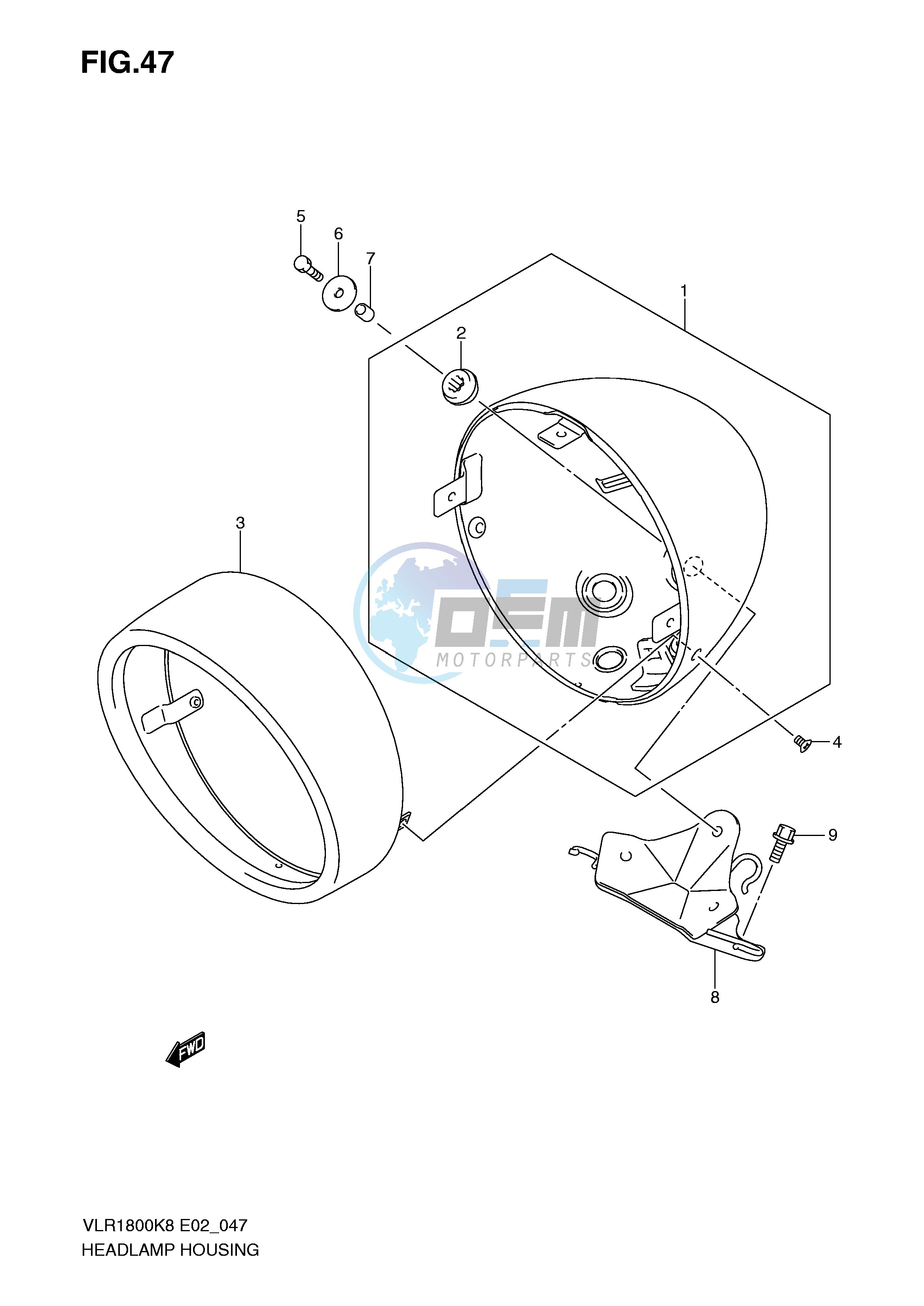 HEADLAMP HOUSING