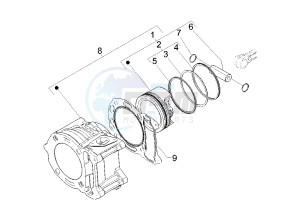 X8 200 drawing Cylinder - Piston